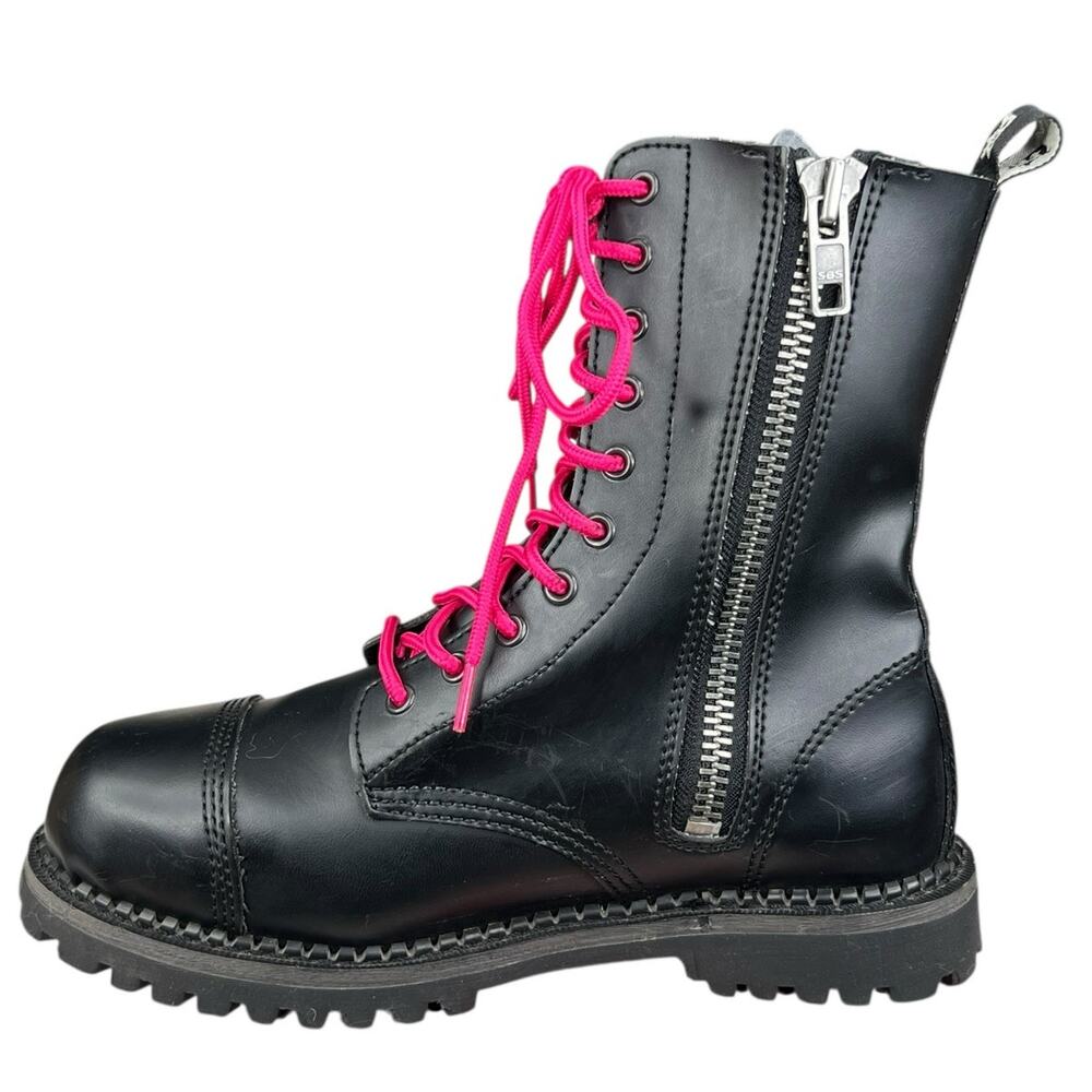 Demonia Women's Riot Black Vegan Leather Side Zip… - image 2